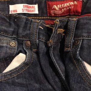 Arizona straight leg jeans boys size 12